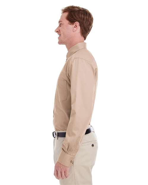 Men's Foundation Cotton Twill Dress Shirt with Teflon