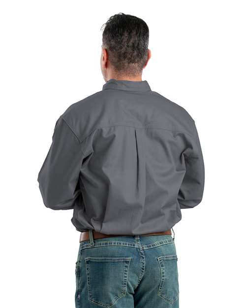 Men's Utility Lightweight Canvas Woven Dress Shirt