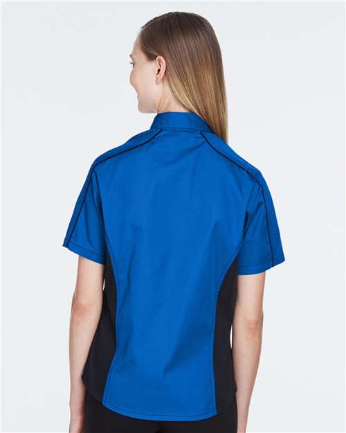 Women's Fuse Colorbloack Twill Short Sleeve Shirt