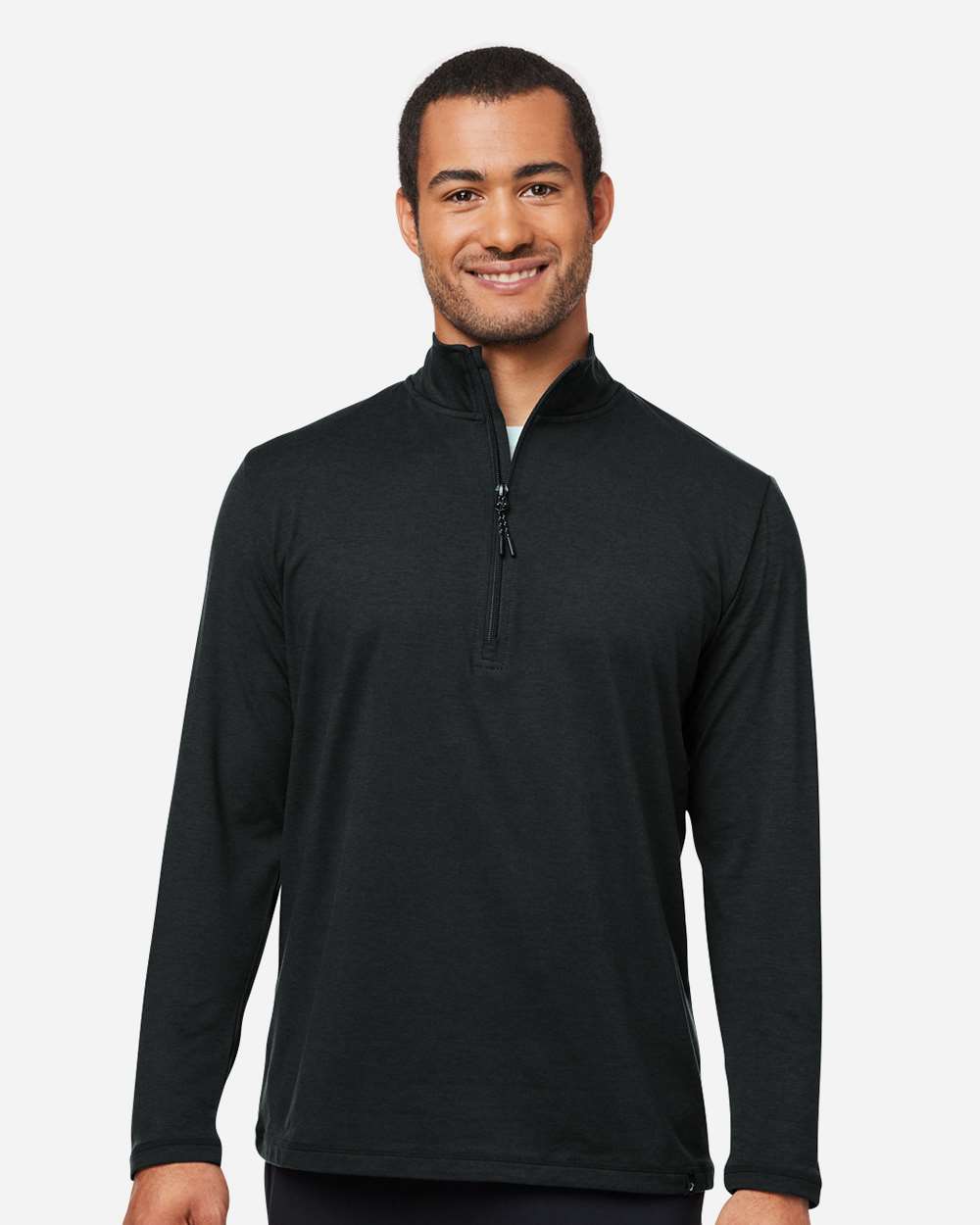 Glyder MDP1772 - Men's Fairway Marbled Jersey Quarter-Zip Pullover