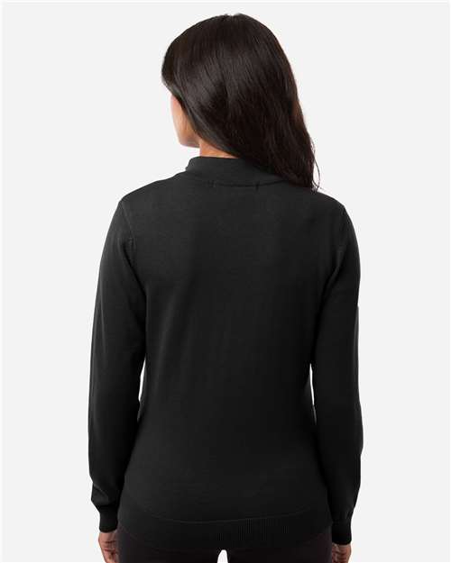 Women's New Classics Quarter-Zip Sweater – On Model – Back