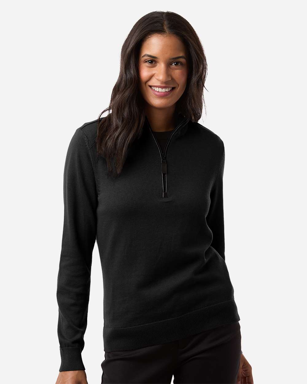 Devon & Jones DG446W - Women's New Classics Quarter-Zip Sweater