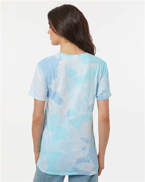 Unisex Vintage Tie-Dyed T-Shirt – On Model – Back