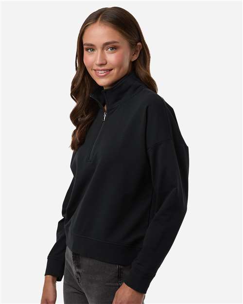 Women's Perform Quarter-Zip Pullover – On Model – Side