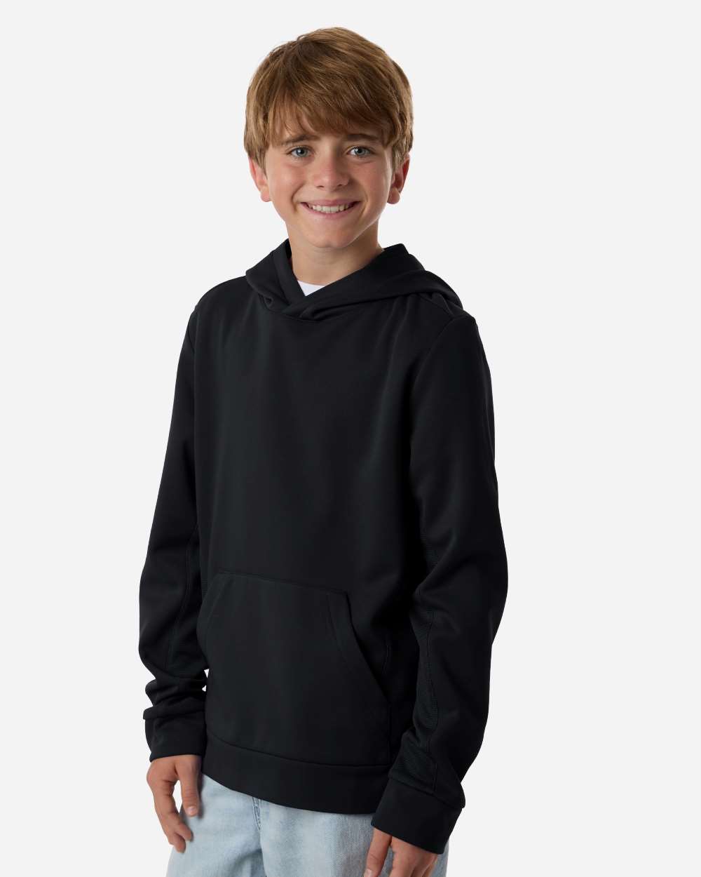 Team 365 TT400Y - Youth Squad Hooded Tech Fleece Pullover