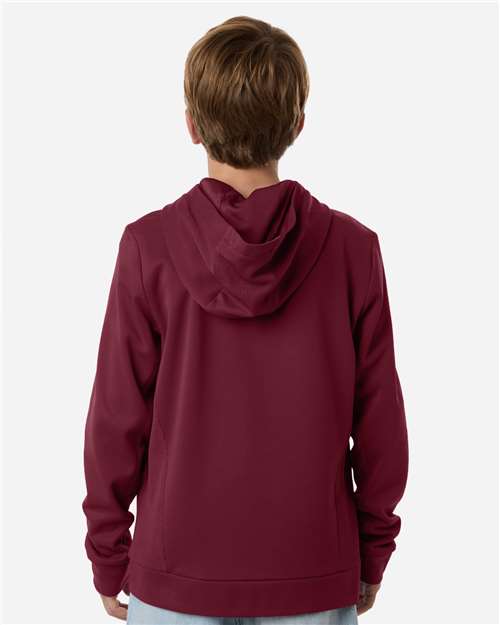Youth Squad Hooded Tech Fleece Pullover – On Model – Back