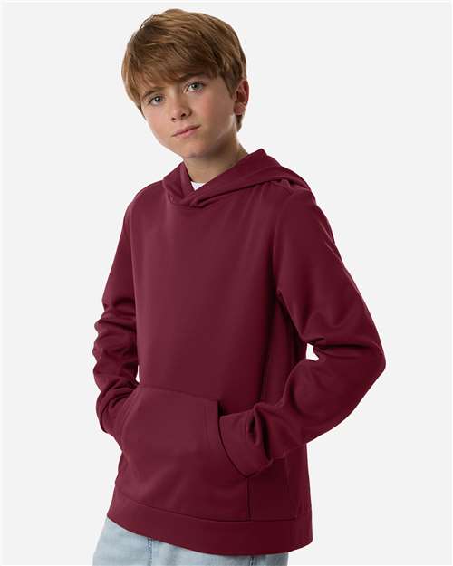 Youth Squad Hooded Tech Fleece Pullover – On Model – Side