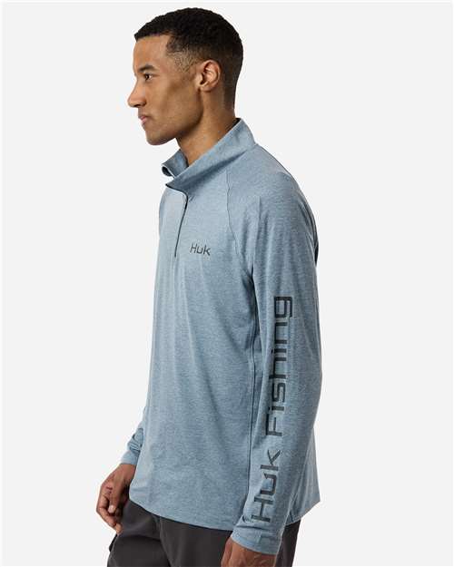 Men's Airweight Heather Quarter-Zip Pullover