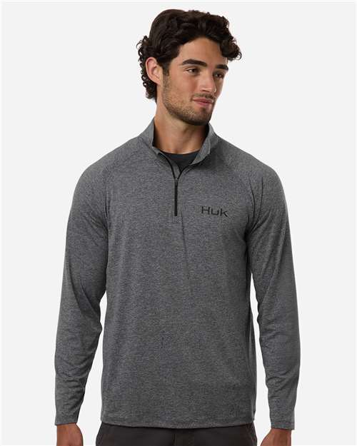 Men's Airweight Heather Quarter-Zip Pullover