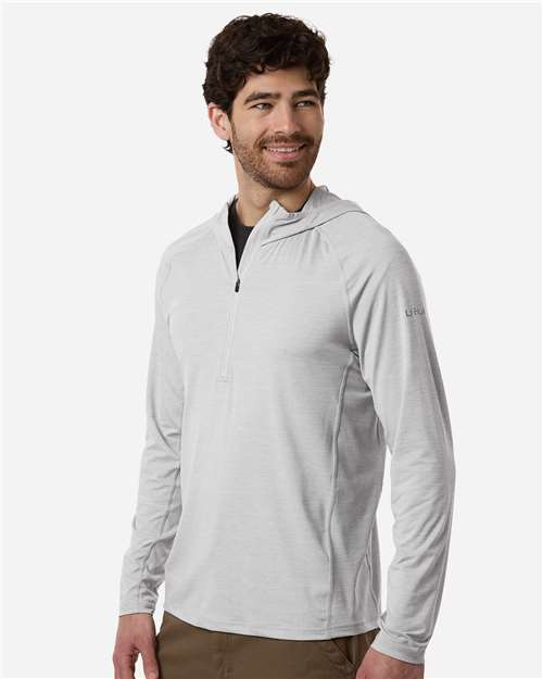 Men's Atoll Half-Zip Hooded Pullover – On Model – Side