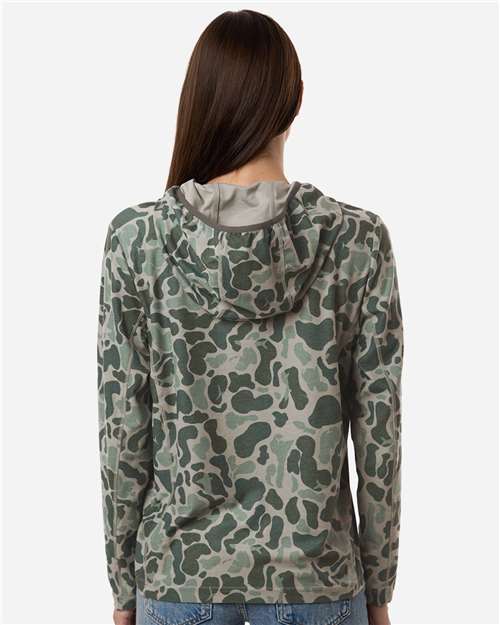Women's Coldfront+ KC Print Hooded Sweatshirt – On Model – Back