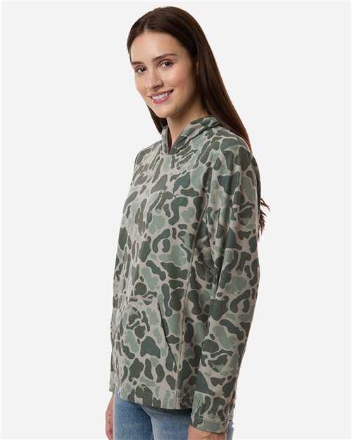 Women's Coldfront+ KC Print Hooded Sweatshirt – On Model – Side