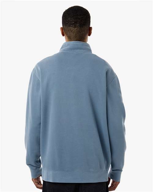 Unisex Pigment-Dyed Quarter-Zip Pullover