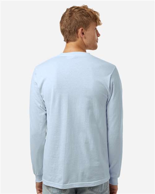 Unisex Fine Jersey Long Sleeve T-Shirt – On Model – Back