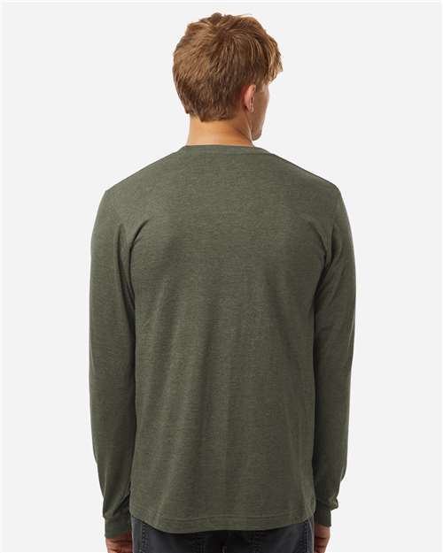 Unisex Fine Jersey Long Sleeve T-Shirt – On Model – Back