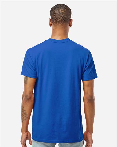 Unisex Heavyweight Jersey Pocket T-Shirt – On Model – Back