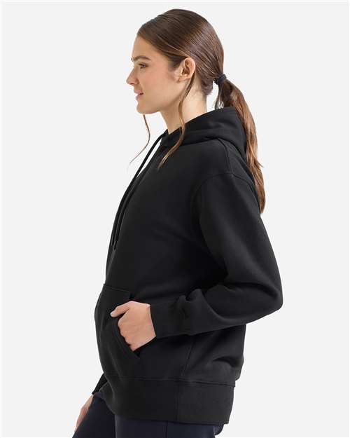 Unisex Jamie Recycled Hooded Sweatshirt – On Model – Side