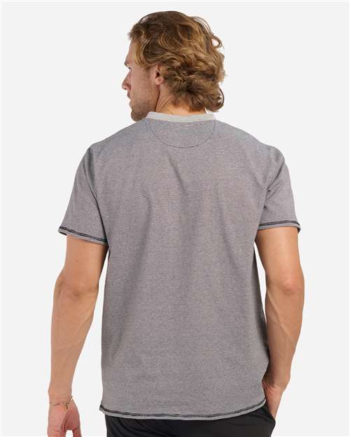 Men's Striped V-Notch T-Shirt