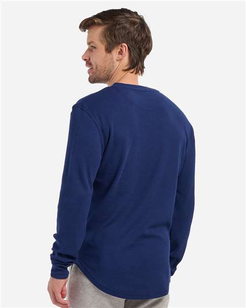 Men's Waffle Knit Long Sleeve T-Shirt