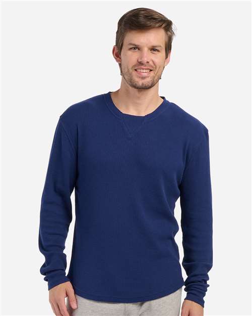 Men's Waffle Knit Long Sleeve T-Shirt