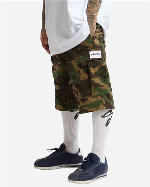 Unisex Fleece Cargo Shorts