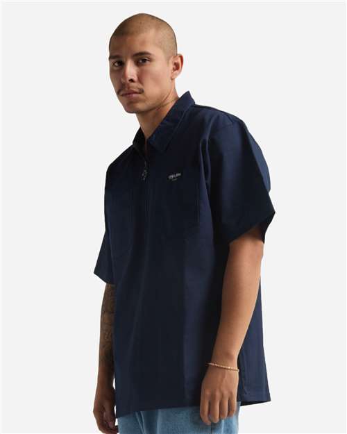 Unisex Work Heavyweight Quarter-Zip Short Sleeve Shirt