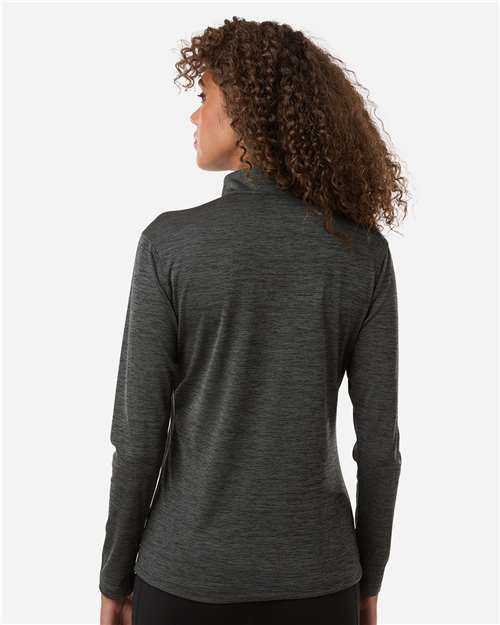 Women's Pro-Lock Performance Mélange Quarter-Zip Pullover – On Model – Back