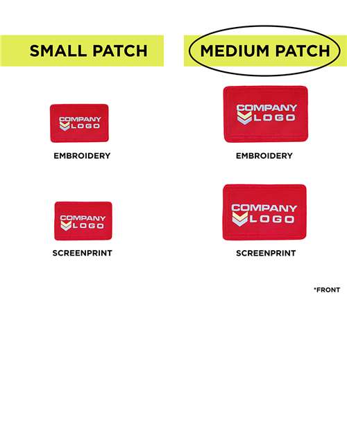 Medium Blank Red Patch - Qty 10
