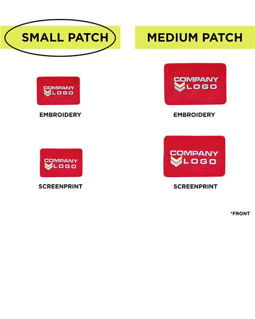Small Blank Red Patch - Qty 10