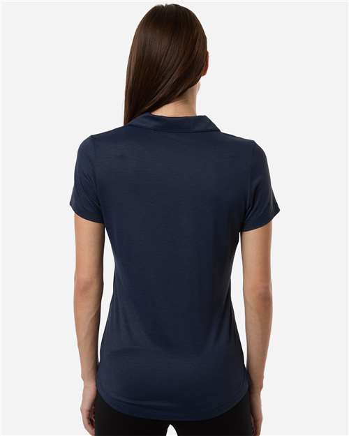 Womens Icon Heather Polo – On Model – Back