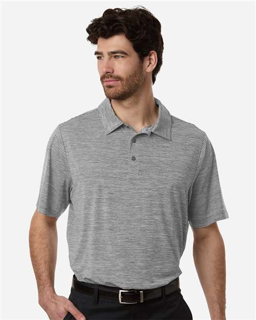 Men's Relay Heathered Stripe Polo