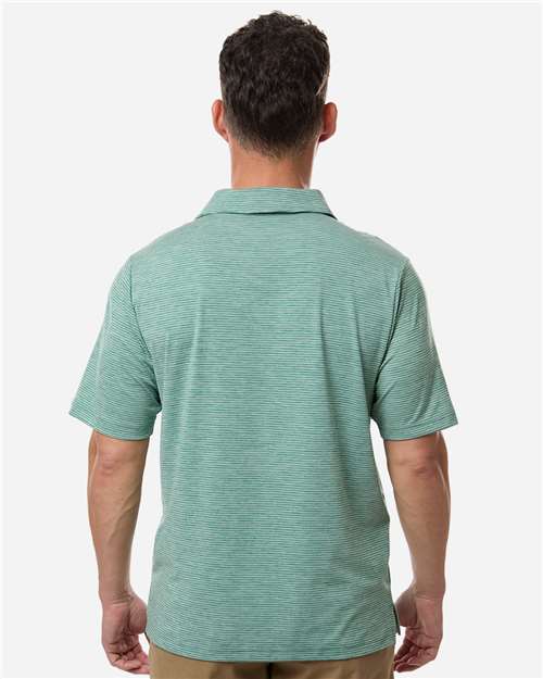 Men's Relay Heathered Stripe Polo