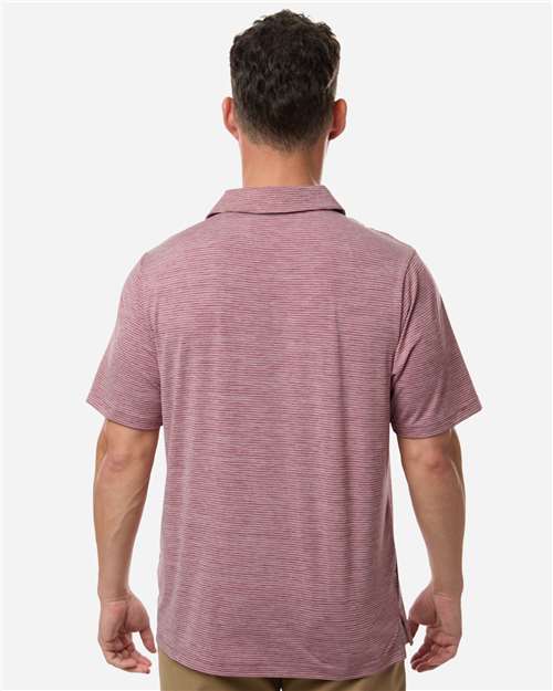 Men's Relay Heathered Stripe Polo