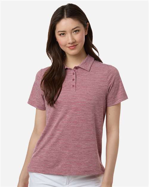 Women's Relay Heathered Stripe Polo