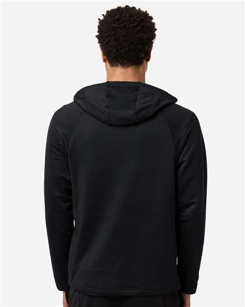 Men's Qualify Quarter-Zip Hooded Pullover – On Model – Back