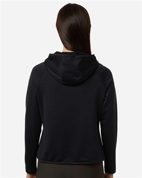 Women's Qualify Quarter-Zip Hooded Pullover – On Model – Back