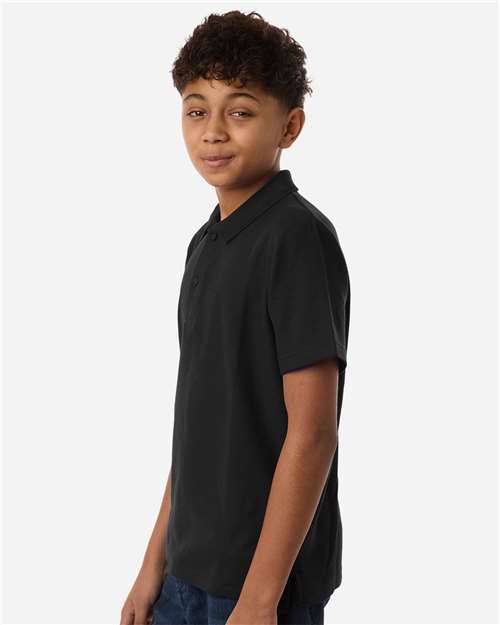 Youth Resolve CVC Performance Pique Polo – On Model – Side