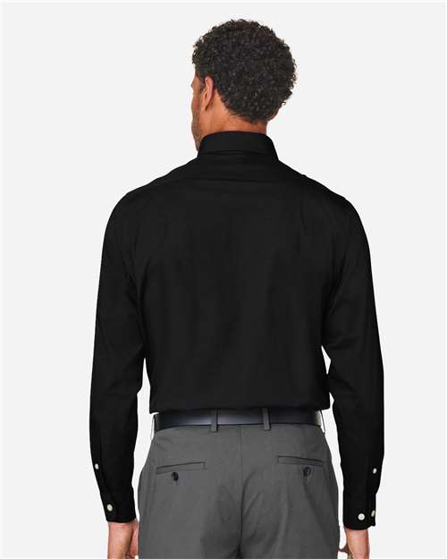 Men's CrownLux Performance® Spencer Poplin Dress Shirt – On Model – Back