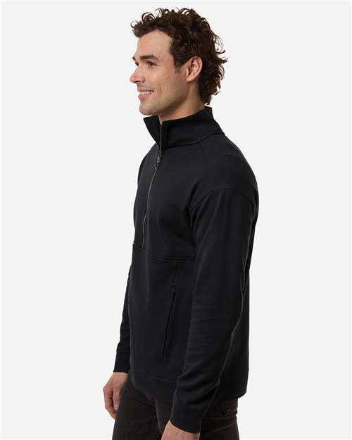 Men's Mantra Half-Zip Ottoman Pullover – On Model – Side