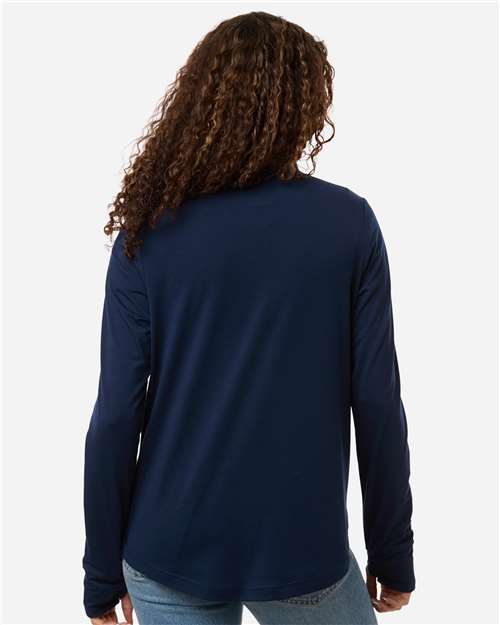 Women's JAQ Stretch Performance Quarter-Zip – On Model – Back