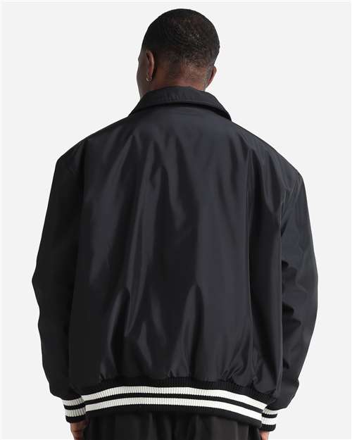 Men's Collared Varsity Bomber Jacket