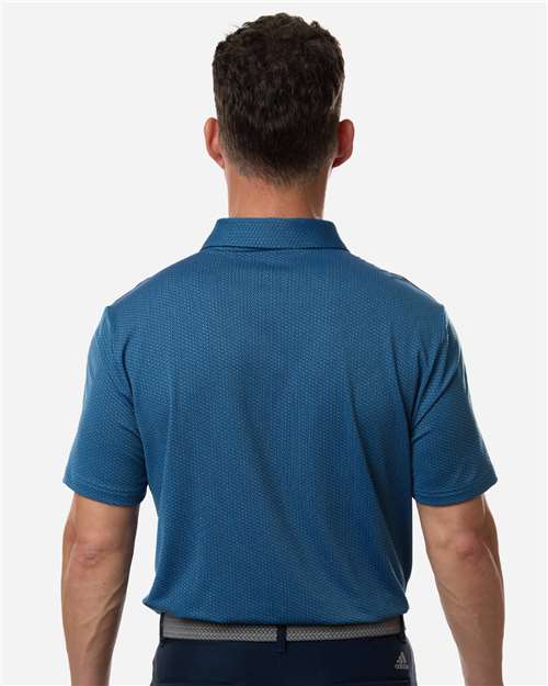 Men's Performance Textured Polo – On Model – Back