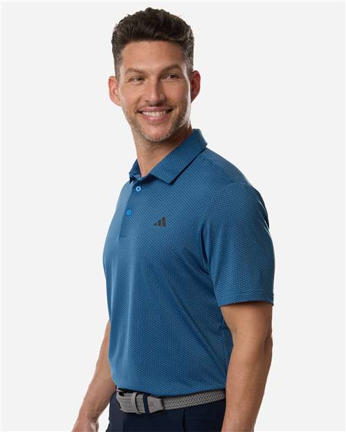 Men's Performance Textured Polo – On Model – Side