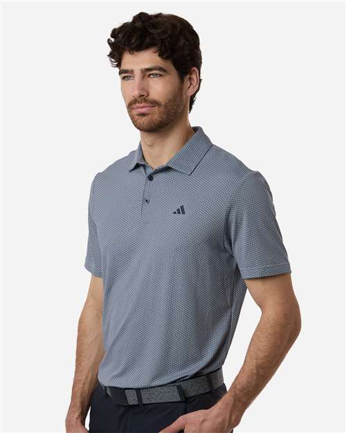 Men's Performance Textured Polo – On Model – Side