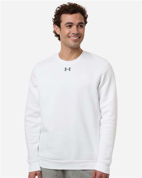 Under Armour 6014160 Sudadera polar con cuello redondo Team Icon para hombre Model Shot