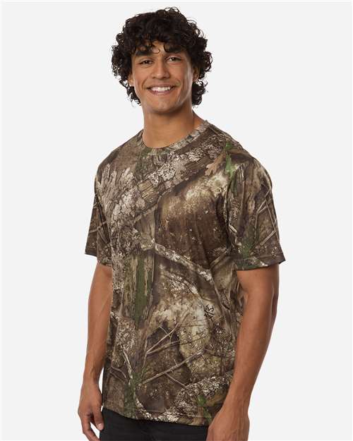 Unisex Realtree® Poly Performance T-Shirt – On Model – Side
