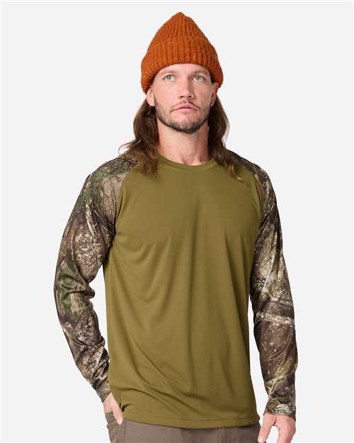 Unisex Realtree® Performance Colorblocked Long Sleeve T-Shirt RT3104-RealTree