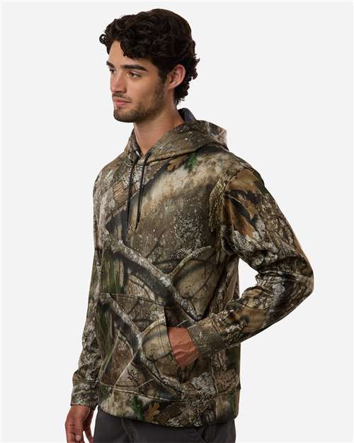 Unisex Realtree® Performance Hooded Sweatshirt – On Model – Side
