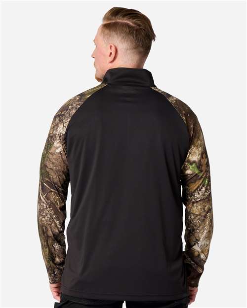 Unisex Realtree® Performance Colorblocked Quarter-Zip Pullover