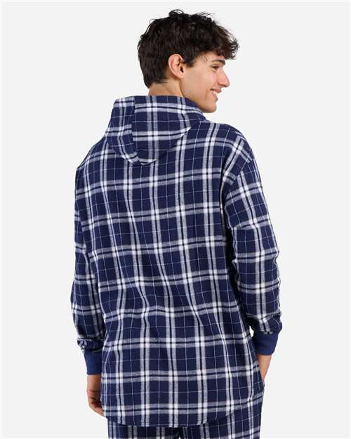 Unisex Flannel Hooded Pullover